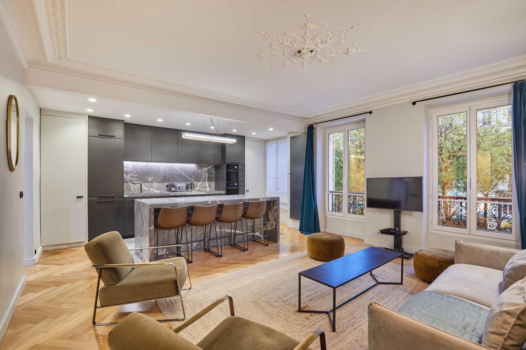 Magnificent Apartment - 3Br- 8P - Batignolles Paris Exterior foto